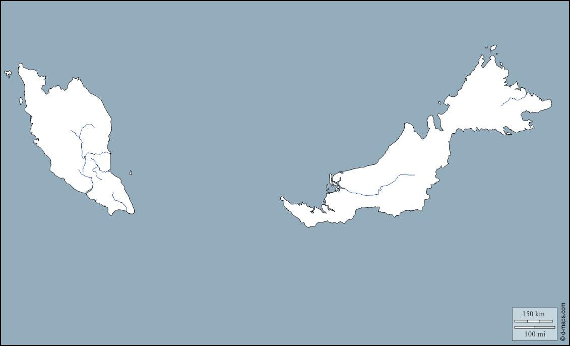 kaart van maleisië kaart uiteensetting