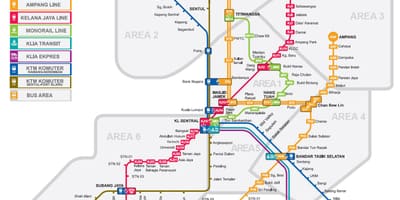 Lrt kaart maleisië 2016